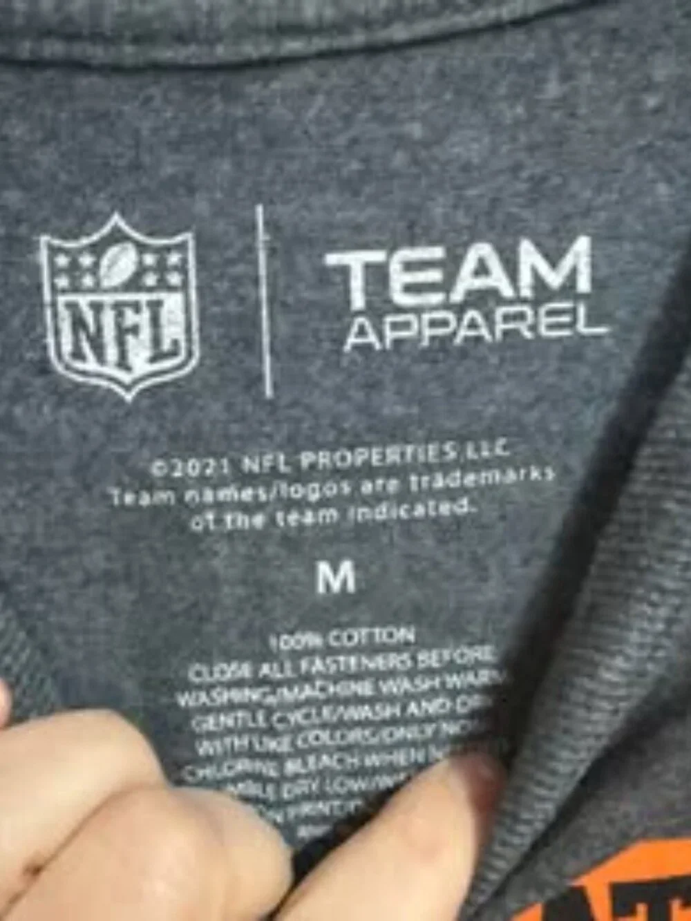 NFL Team Apparel Cincinnati Bengals Long Sleeve Tee M - Picture 2 of 2